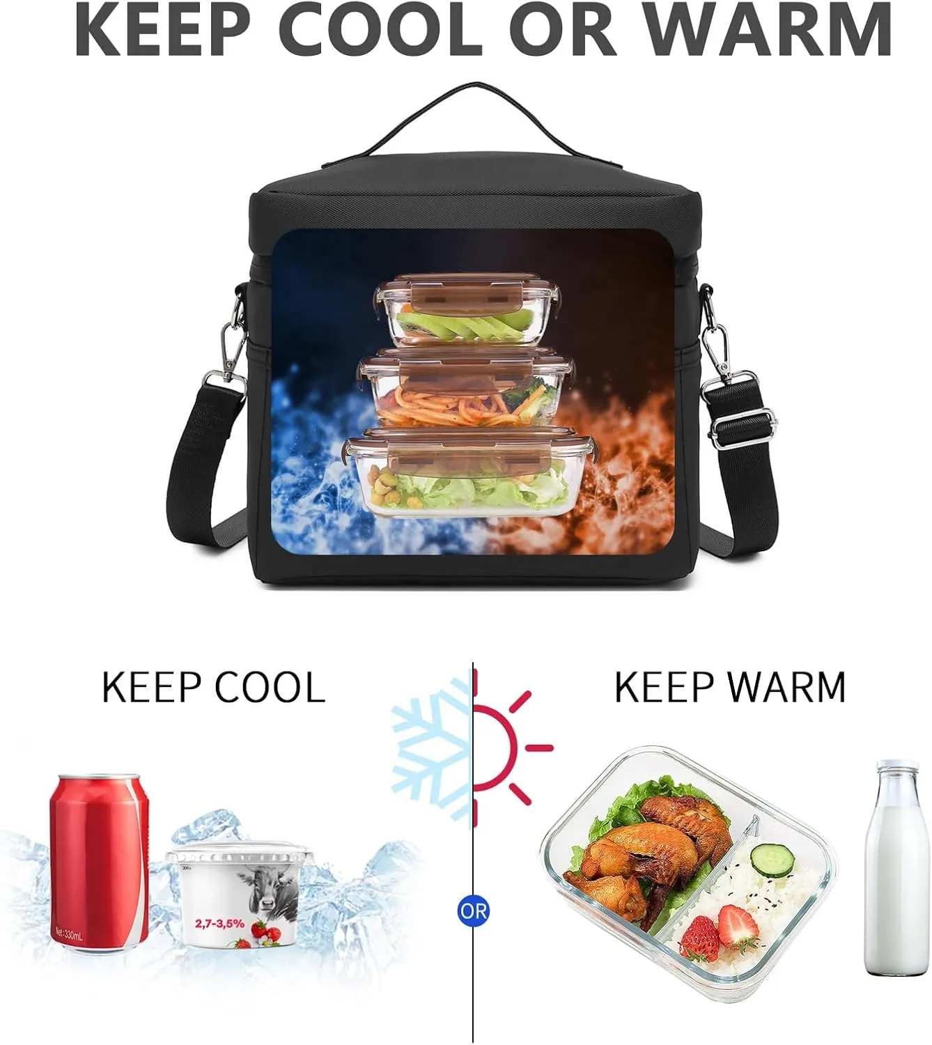 Insulated Lunch Bag for Women Adult Lunch Box Lightweight Waterproof Lunchbox Soft Cooler Reusable Lunch Bags for Work