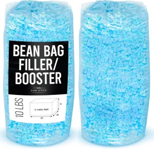 Jade Active Bean Bag Filler, 10 LBS Premium Bean Bag Booster Shredded Memory Foam, Soft Stuffing for Dog Bed or Couch Cushion, Filling Even for Artwork