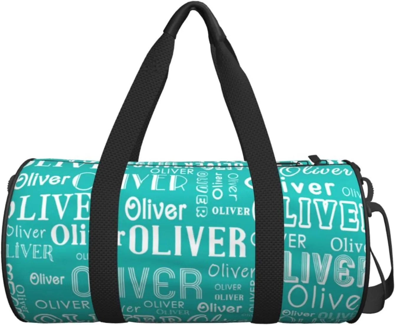 Jewel Green Personalized Duffle Bag for Women Men Custom Sports Gym Dance Bag with Name Customize Cheer Bags for Travel Yoga Ballet Cheerleader Overnight Weekender Handbag