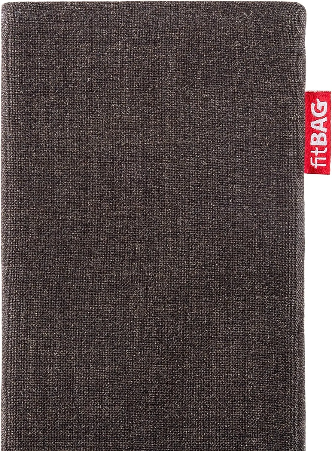 Jive Brown Custom Tailored Sleeve for Mobistel Cynus E1. Fine Suit Fabric Pouch with Integrated Microfibre Lining for Display Cleaning