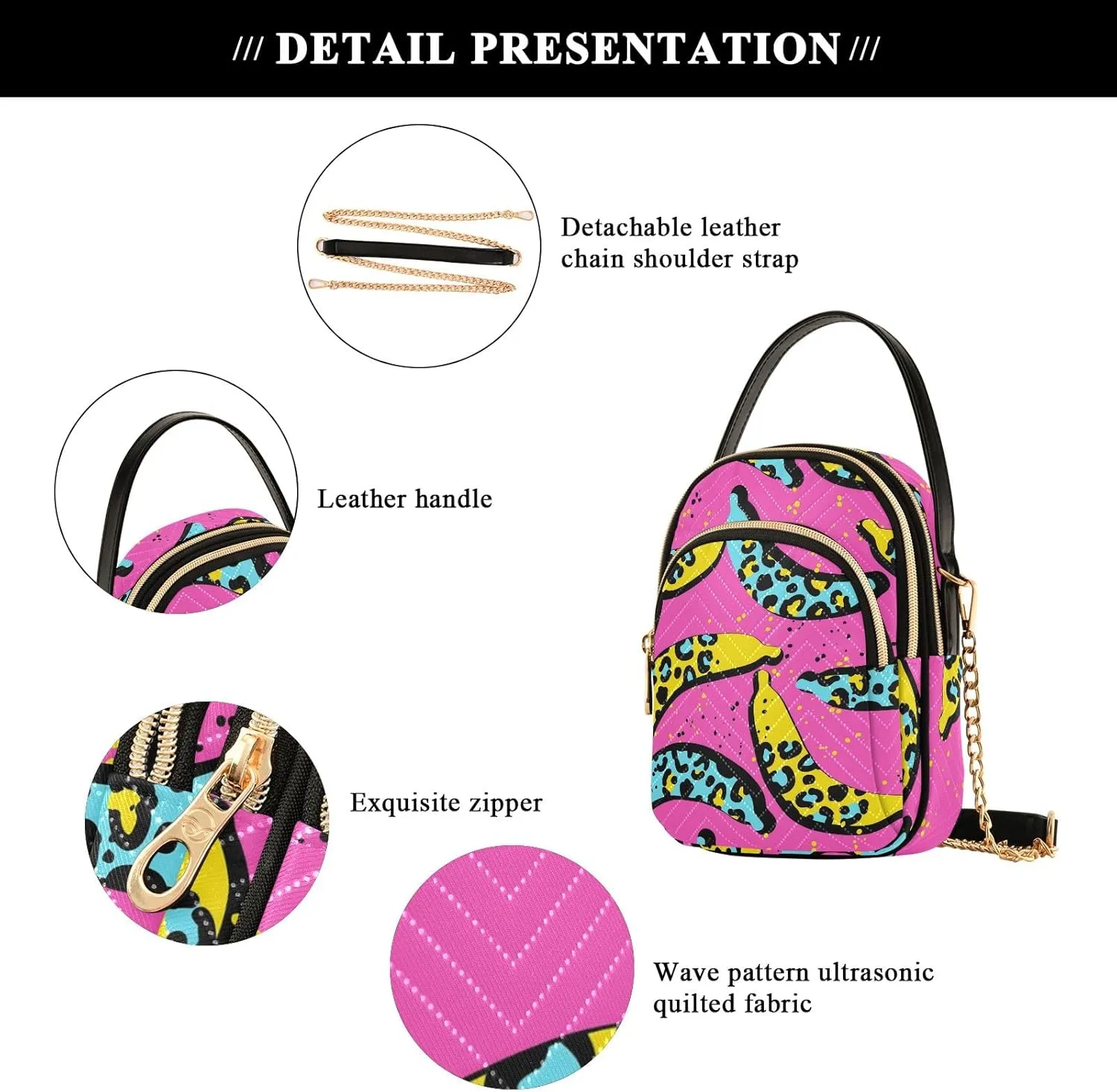Joisal Bright Gradient Stars Anti Theft Crossbody Bag, Handbag for Women Trendy Small Sling Bag for Women