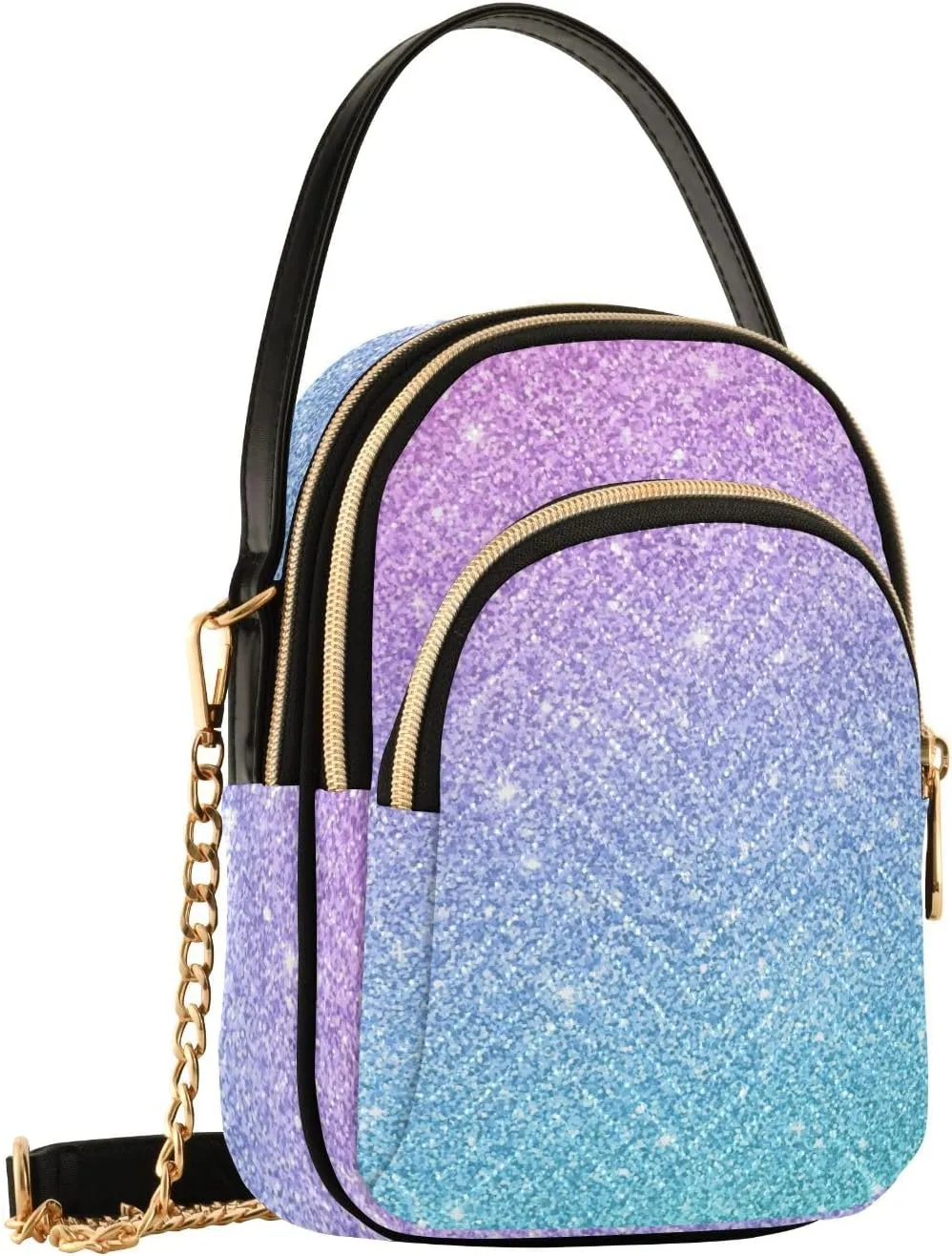 Joisal Gold Rose Marble Women's Crossbody Purse, Small Crossbody Bags for Women Travel Purse Crossbody