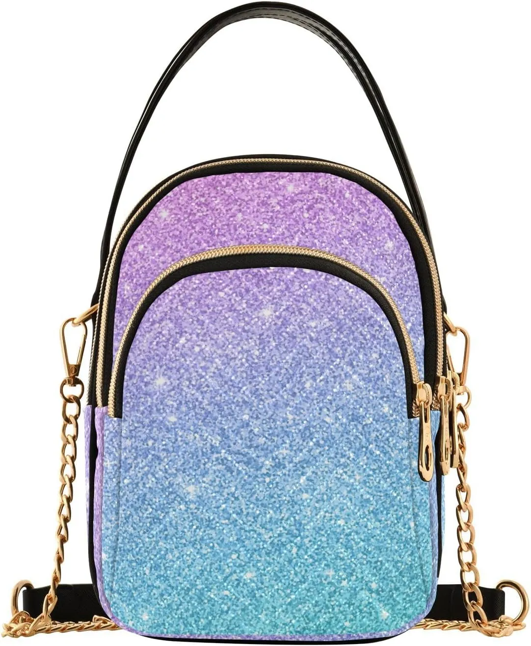 Joisal Gold Rose Marble Women's Crossbody Purse, Small Crossbody Bags for Women Travel Purse Crossbody
