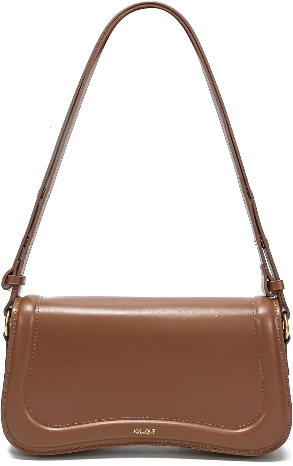 JOLLQUE Crescent Shoulder Bag for Women,Small Leather Dumpling Crossbody Bags,Unique Trendy Designer Handbag Purse Strap