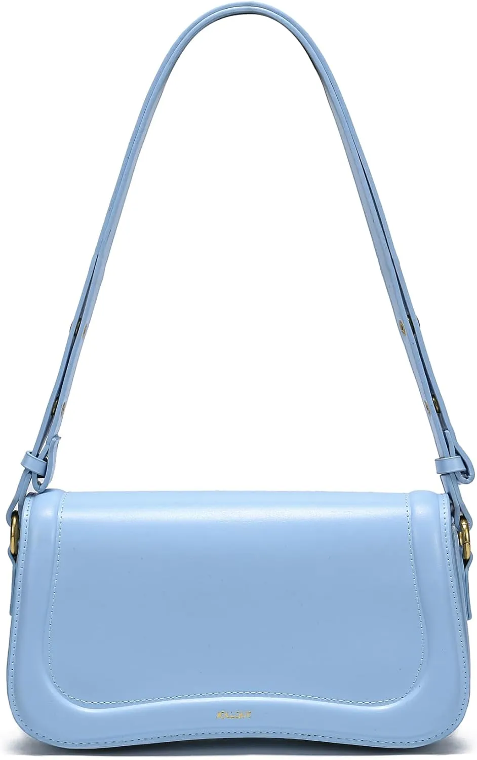 JOLLQUE Crescent Shoulder Bag for Women,Small Leather Strap Dumpling Handbag Purse,Unique Trendy Designer Hobo Crossbody Bags