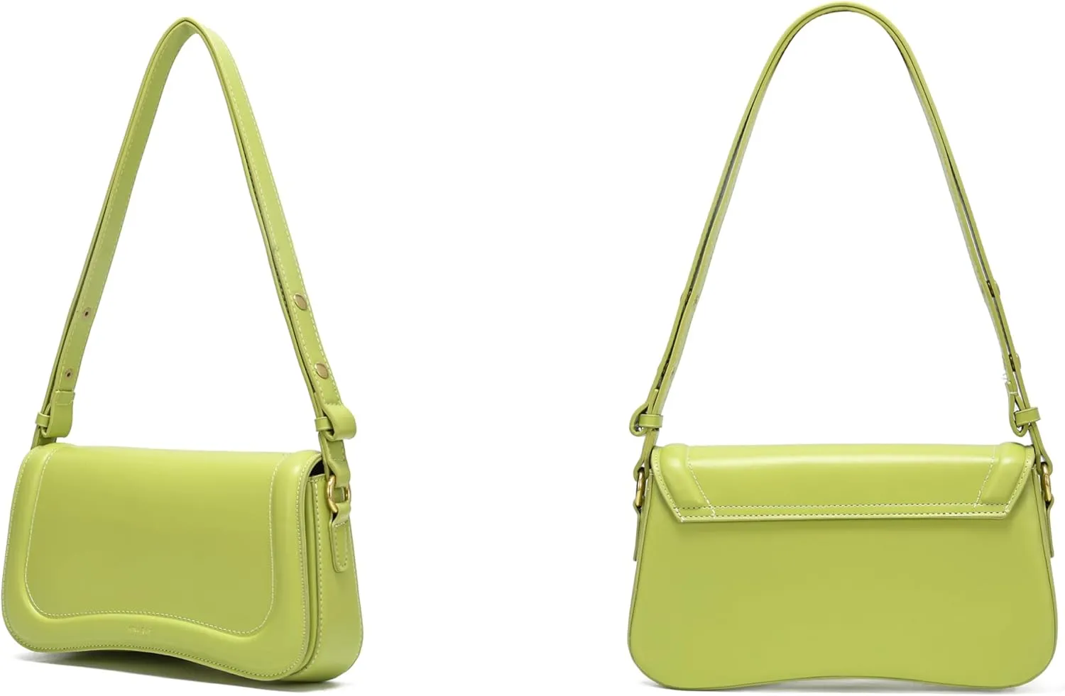 JOLLQUE Crescent Shoulder Bag for Women,Small Leather Strap Dumpling Handbag Purse,Unique Trendy Designer Hobo Crossbody Bags