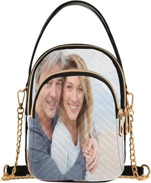 JSTEL Custom Photo Canvas Tote Bag Personalized Picture Tote Bag Customized Photo Tote Bag Women Gift