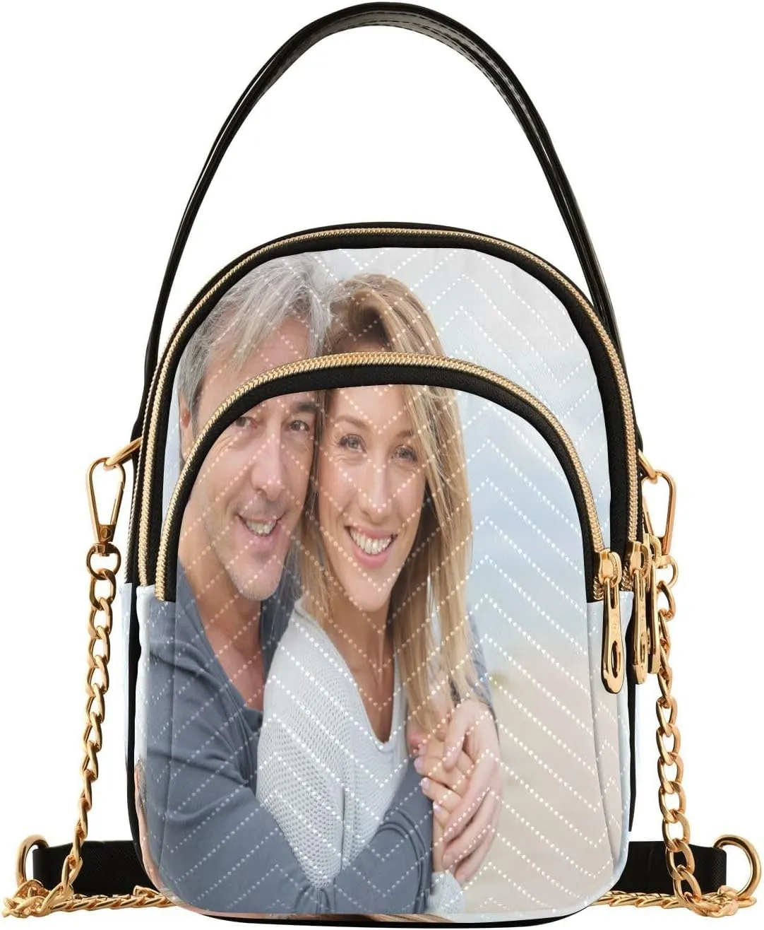 JSTEL Custom Photo Canvas Tote Bag Personalized Picture Tote Bag Customized Photo Tote Bag Women Gift
