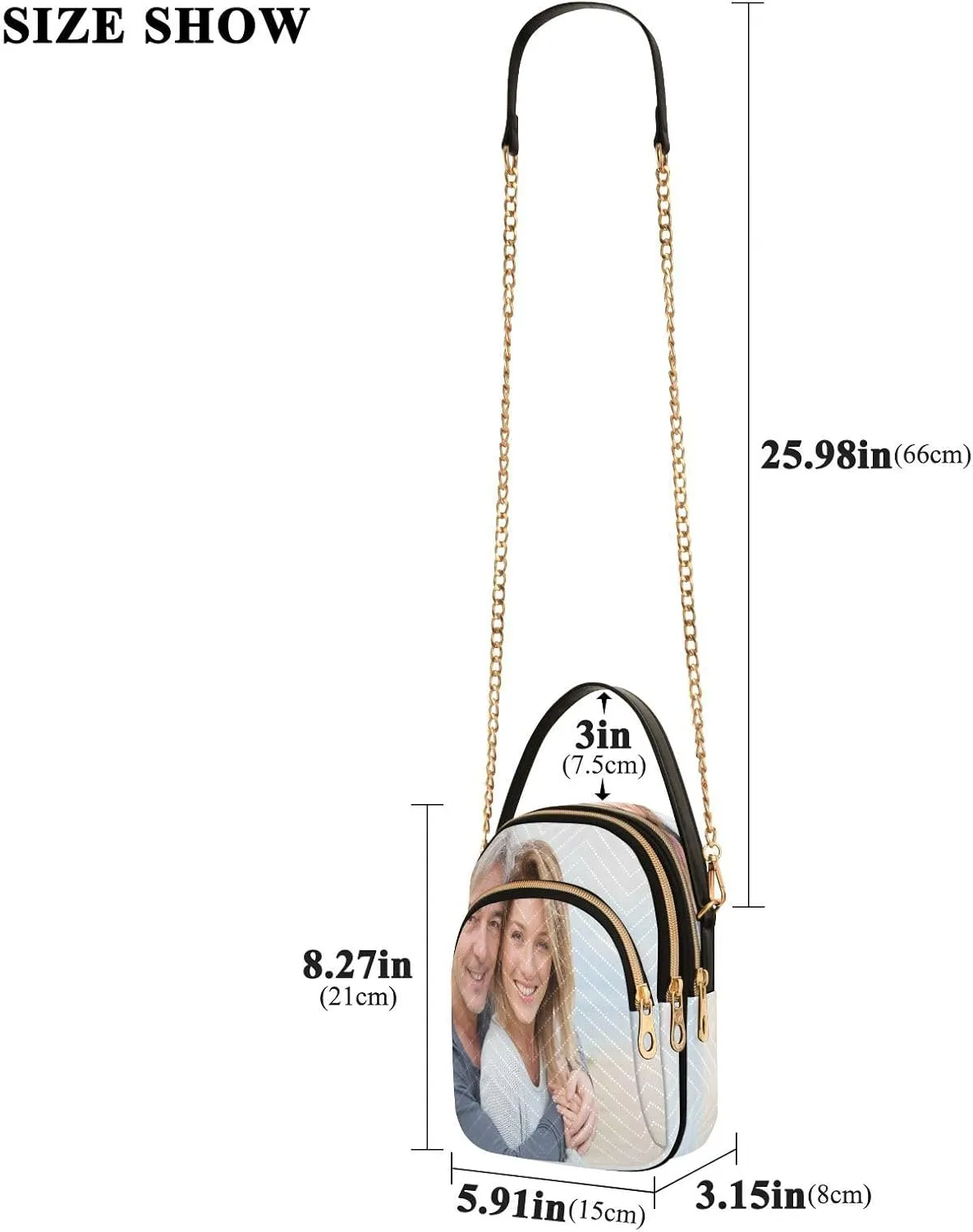 JSTEL Custom Photo Canvas Tote Bag Personalized Picture Tote Bag Customized Photo Tote Bag Women Gift