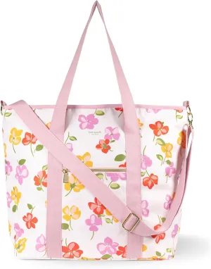kate spade new york Large Capacity Insulated Cooler Tote Bag, Soft Sided Portable Beach Cooler with Shoulder Strap