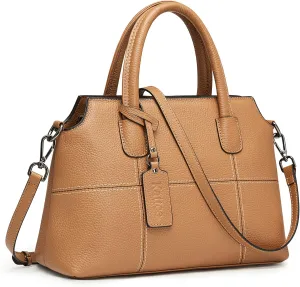 Kattee Genuine Leather Handbags for Women, Soft Hobo Satchel Shoulder Crossbody Bags Ladies Purses