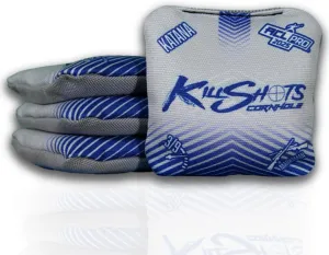Killshots Cornhole | Katana Series | Limited Edition | ACL Pro Certified Cornhole Bags | Premium Quality | Dual-Speed | Durable & Weather Resistant | Set of 4 Bags