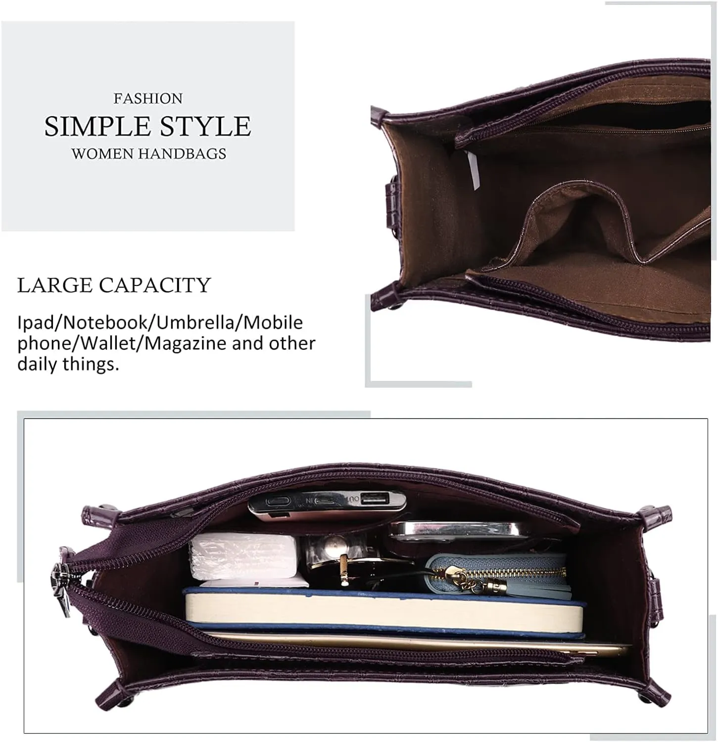 KL928 Crossbody Bags for Women Shoulder Handbags Sling Bag Soft FAUX Leather Shoulder Purses