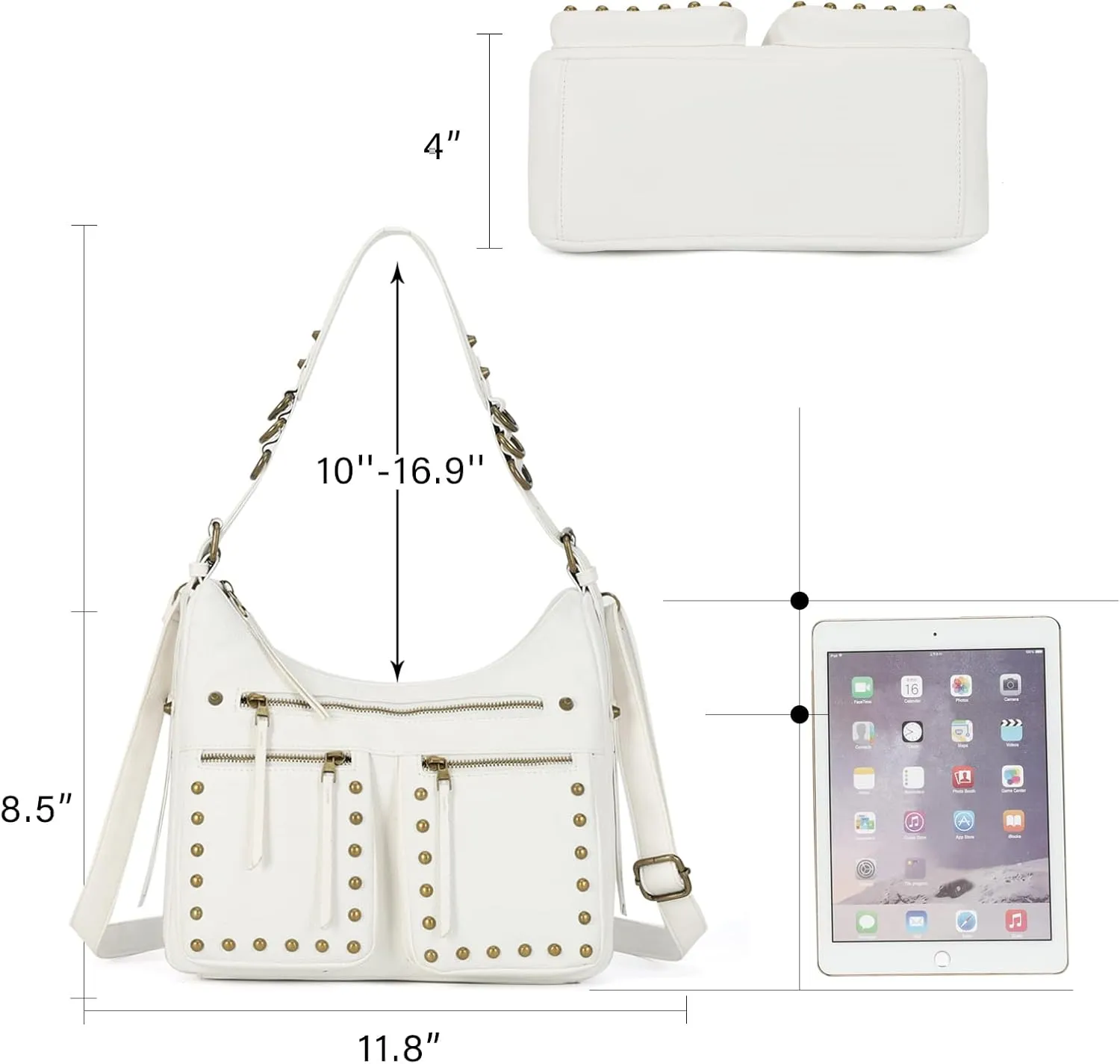 KL928 Large Hobo Shoulder Bag for Women Soft Faux Leather Handbags Fashion Tote Purse Adjustable Strap