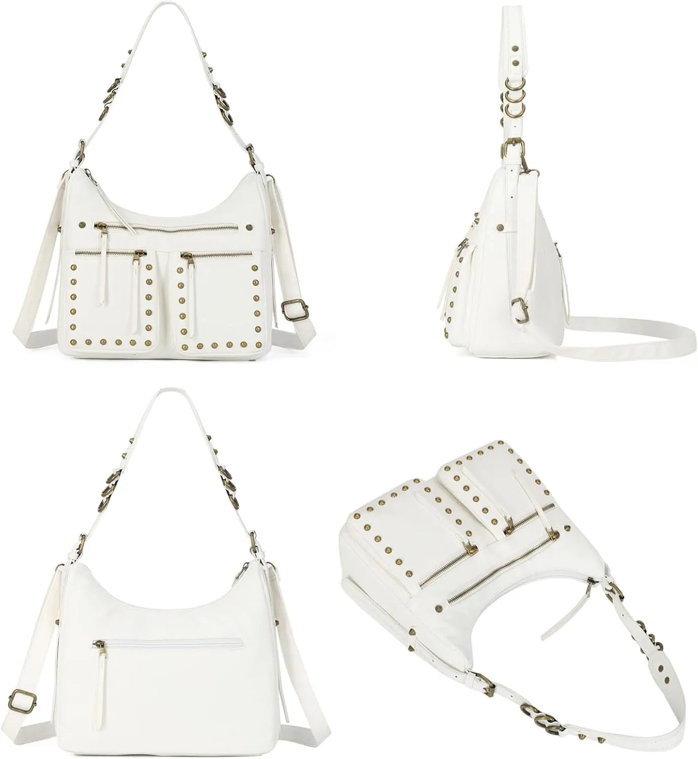 KL928 Large Hobo Shoulder Bag for Women Soft Faux Leather Handbags Fashion Tote Purse Adjustable Strap