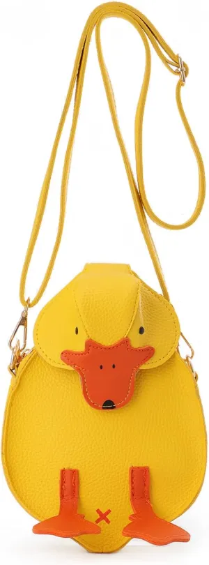 Lanpet New Unique Animal Shape Design Cross Body Bags Duck Clutch Purses Novel Shoulder Messenger Bag
