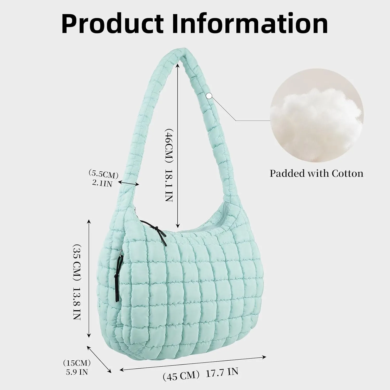 Large Quilted Tote Bag Crossbody Puffer Tote Bags for Women Quilted Hobo Bags Carryall Shoulder Bubble Bag