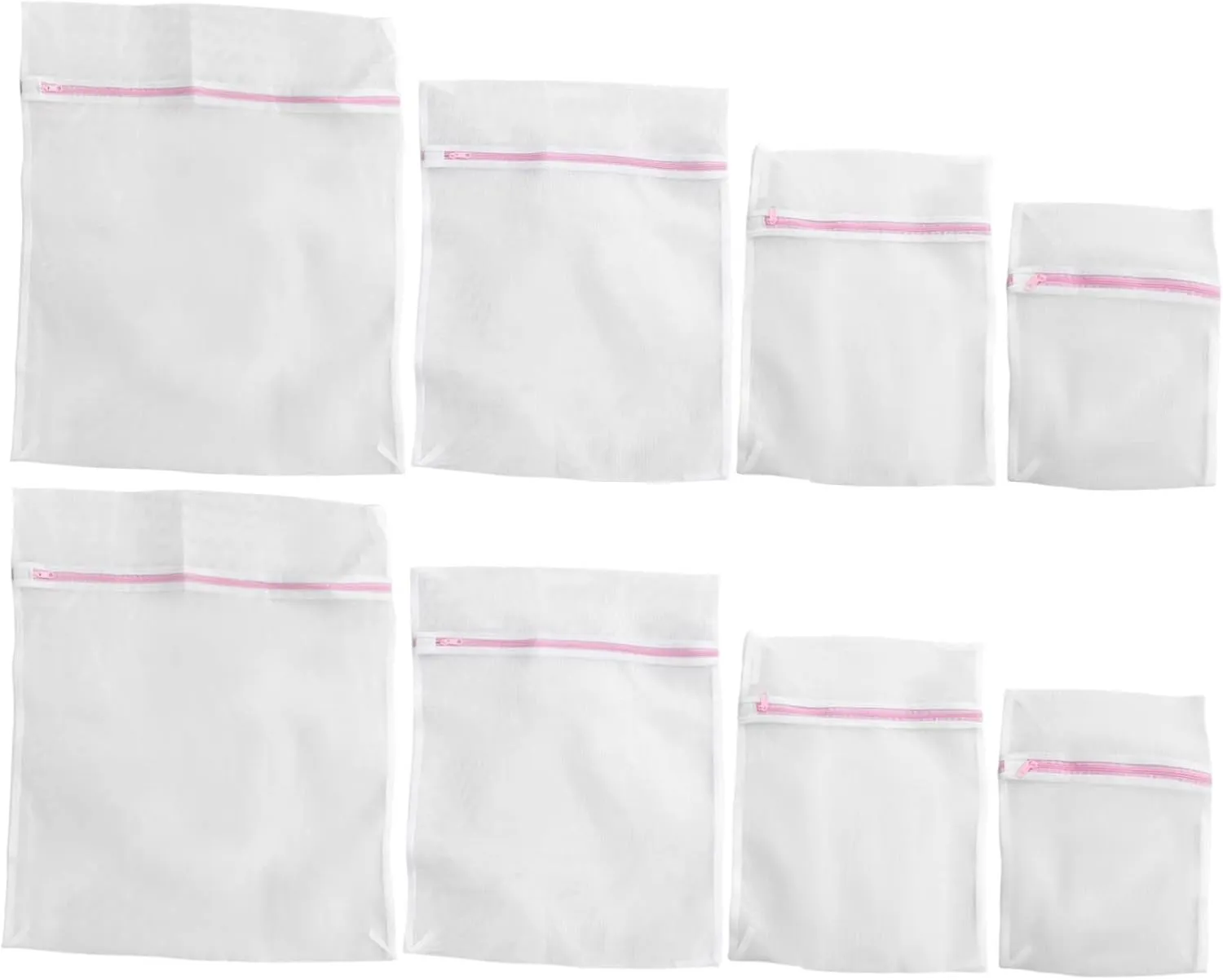 Laundry Bag Travel 8pcs Mesh Wash Bag Commercial Zipper Soft Bras Underwear and Clothes