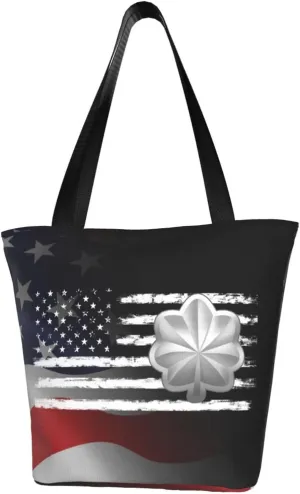 Lieutenant Colonel America Flag Fashion Shoulder Bag Large Capacity For Man Or Woman