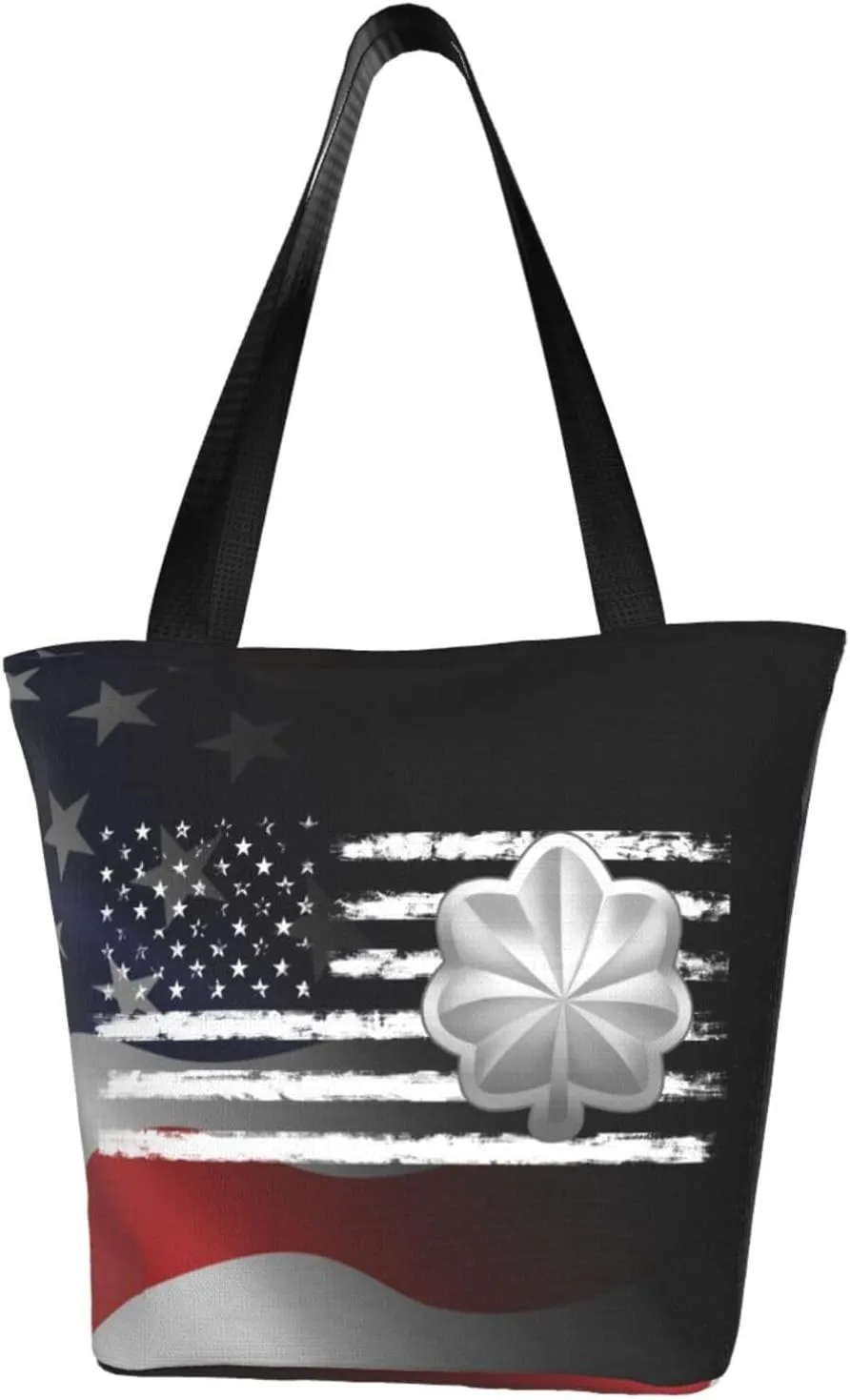 Lieutenant Colonel America Flag Fashion Shoulder Bag Large Capacity For Man Or Woman