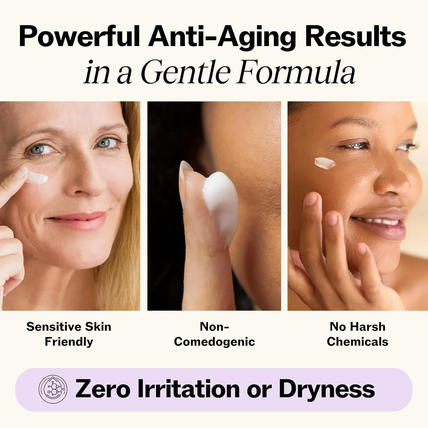 LilyAna Naturals Eye Cream for Dark Circles and Puffiness, Under Eye Cream for Wrinkles and Bags, Anti Aging helps Improve Dryness; for Sensitive Skin (1.7 Ounce, Pack of 2)