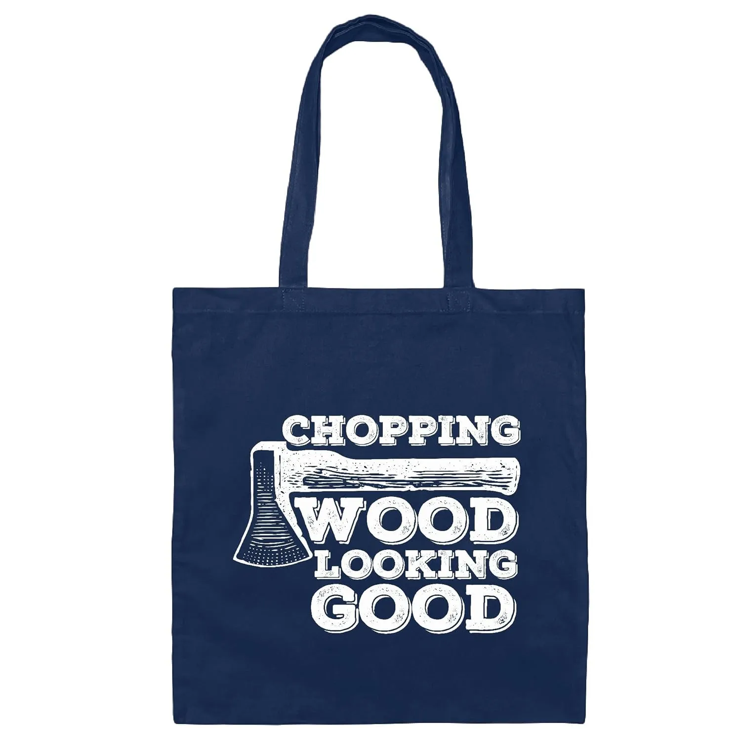 Logger Gifts for Lumberjack Tote Bags Unique Gift Ideas Navy Black Multicolor Canvas Tote Bag