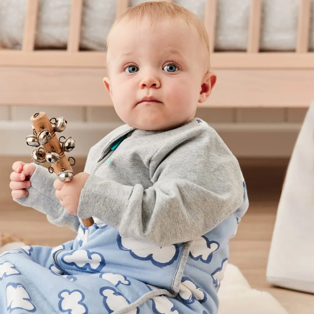 Love to Dream Warm Baby Sleep Bag (6-18 Mo), Super Soft Temp Regulating Sleeping Sack, 2.5TOG Warm Wearable Blanket, Blue