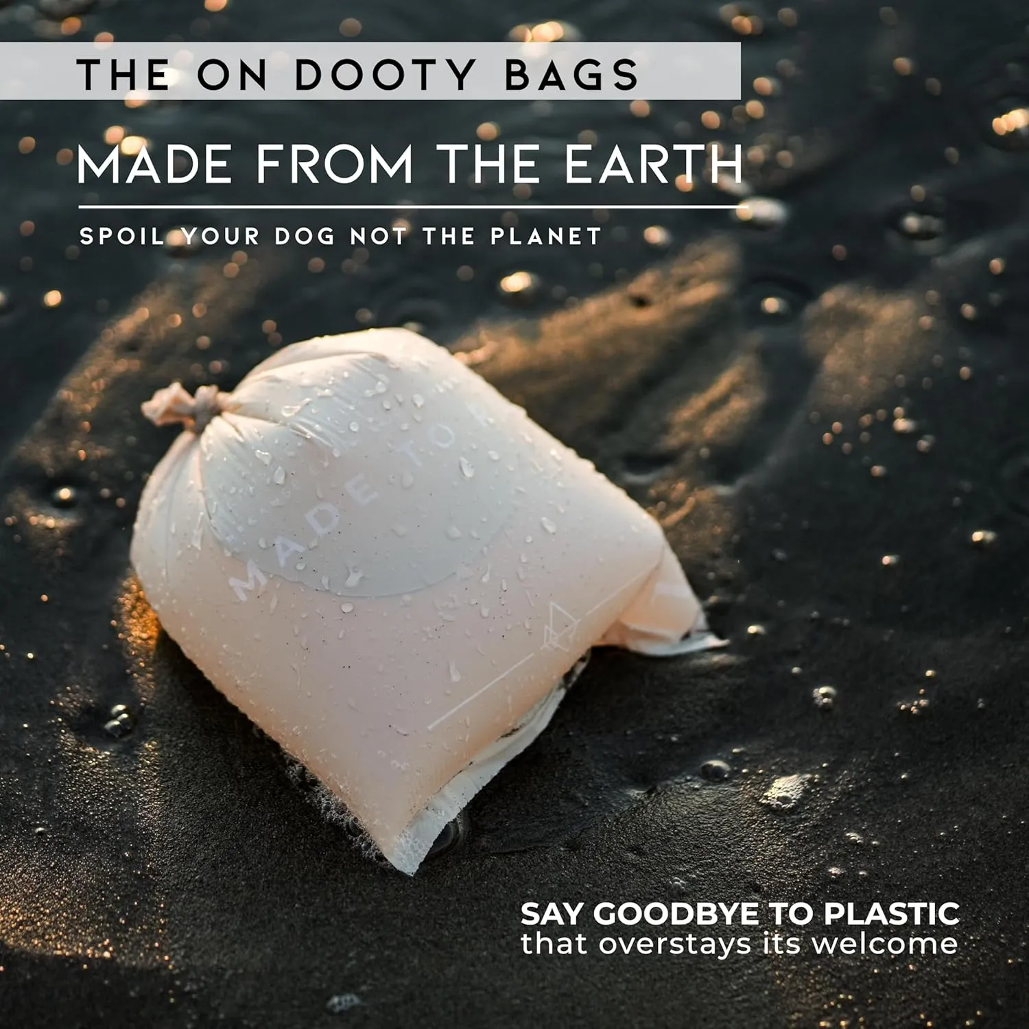 MADE TO ROAM On Dooty Bags - Plant Based Dog Poop Bag Rolls, Extra Thick, Leak Proof, Unscented Dog Waste Bags (Set of 3 Boxes, 270 Bags Total) - Washington Rain