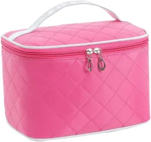 Makeup Bags Portable Travel Cosmetic Bag Waterproof Organizer Multifunction Case with Gold Zipper Marble Toiletry Bags for Women(Pink)