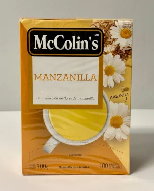 Manzanilla (McColin's) 100 Bolsitas Filtrantes