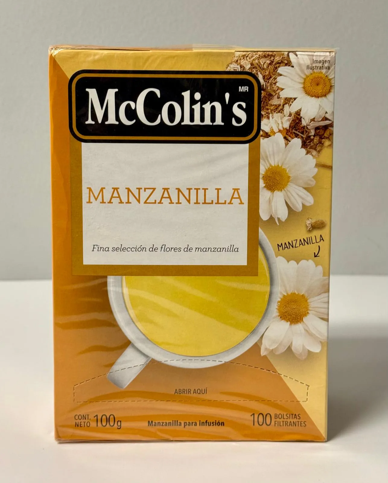 Manzanilla (McColin's) 100 Bolsitas Filtrantes