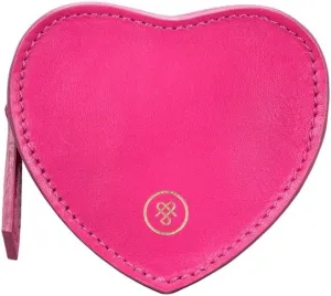 Maxwell Scott - Womens Luxury Soft Leather Small Heart-Shaped Coin Wallet Purse - Handmade - The Mirabella Nappa - Hot Pink