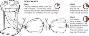 Midi Extra Strength Dust Collection Bag (25 meterS) DC 6000 only, Clear