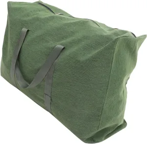 Mikikit Large Luggage Bag Travel Luggage Bag Zipper Canvas Duffle Bag Handle Suitable for Multiple Occasions Random