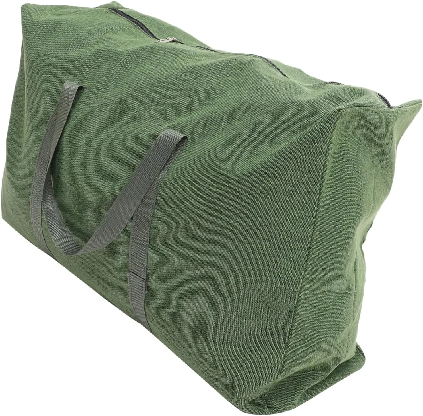 Mikikit Large Luggage Bag Travel Luggage Bag Zipper Canvas Duffle Bag Handle Suitable for Multiple Occasions Random