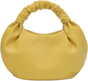 Mini Hobo Tote Bags for Women Soft Leather Clutch Purses for Women Cloud-Shaped Top Handle Bags