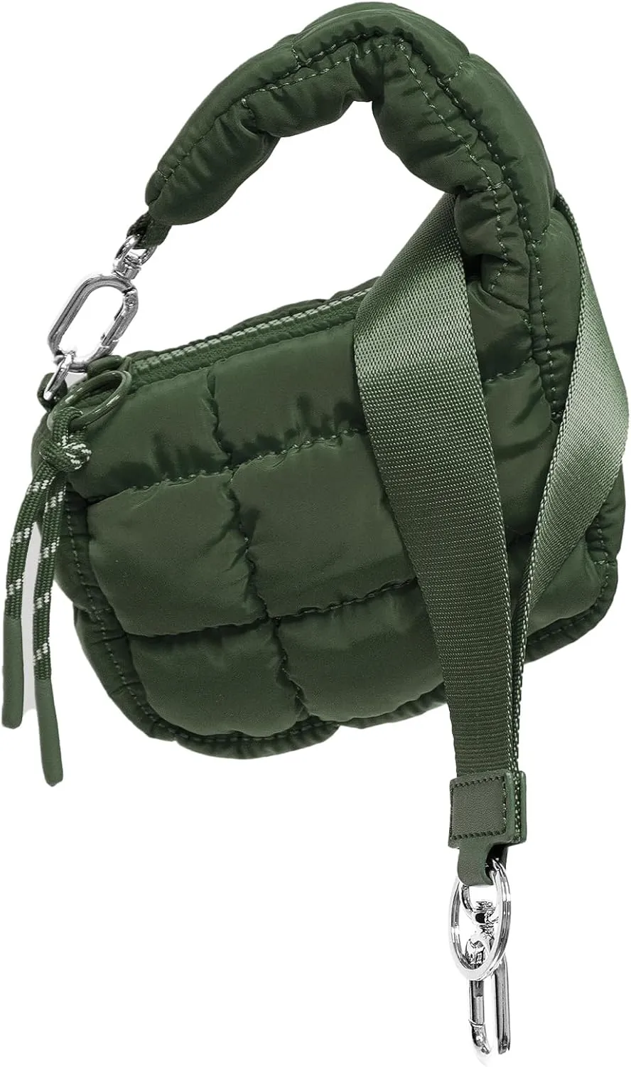 Mini Quilted Wristlet Bag for Women, Puffer Handbags,Evening Bags,Charm Lipstick Bag,Cute bag Charm for Gift