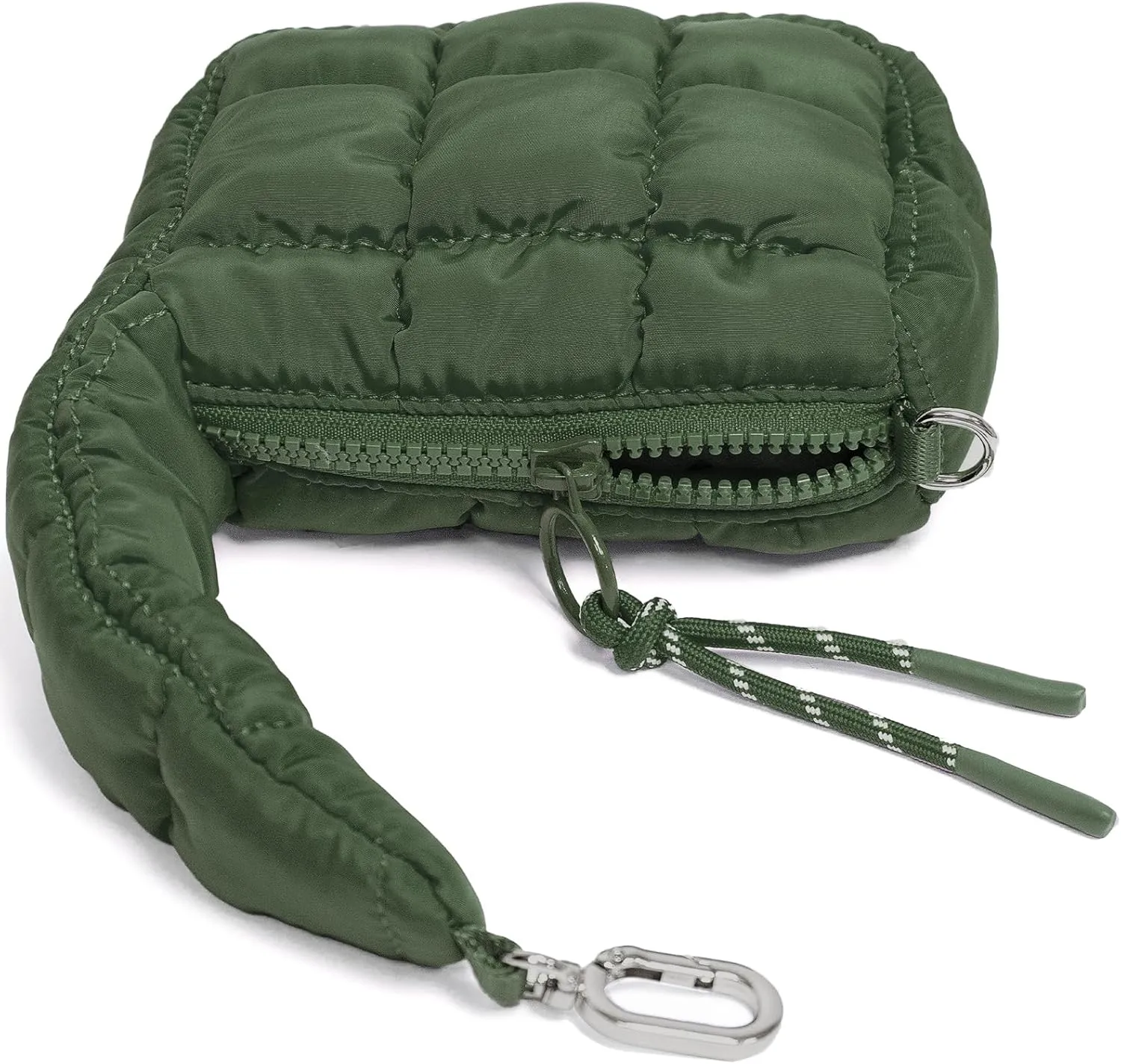 Mini Quilted Wristlet Bag for Women, Puffer Handbags,Evening Bags,Charm Lipstick Bag,Cute bag Charm for Gift