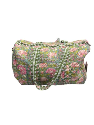 Mint dreams Quilted Cotton Duffle Bag