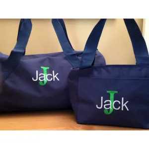 Monogrammed Duffle Set