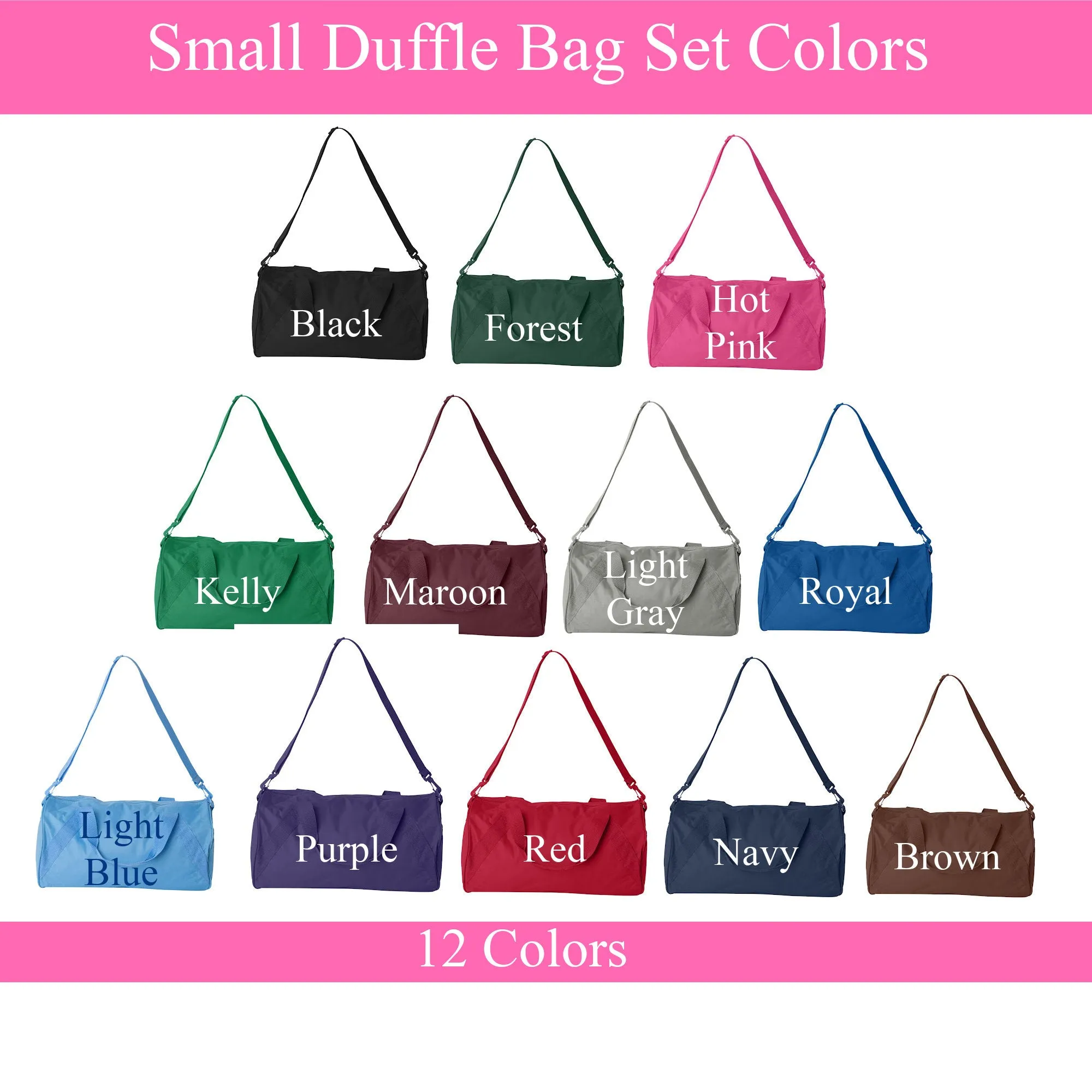 Monogrammed Duffle Set