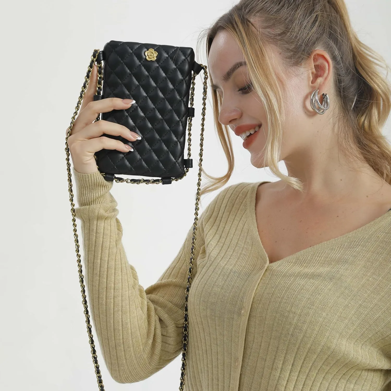 Montana West Quilted Small Crossbody Bags for Women Trendy Cell Phone Purse