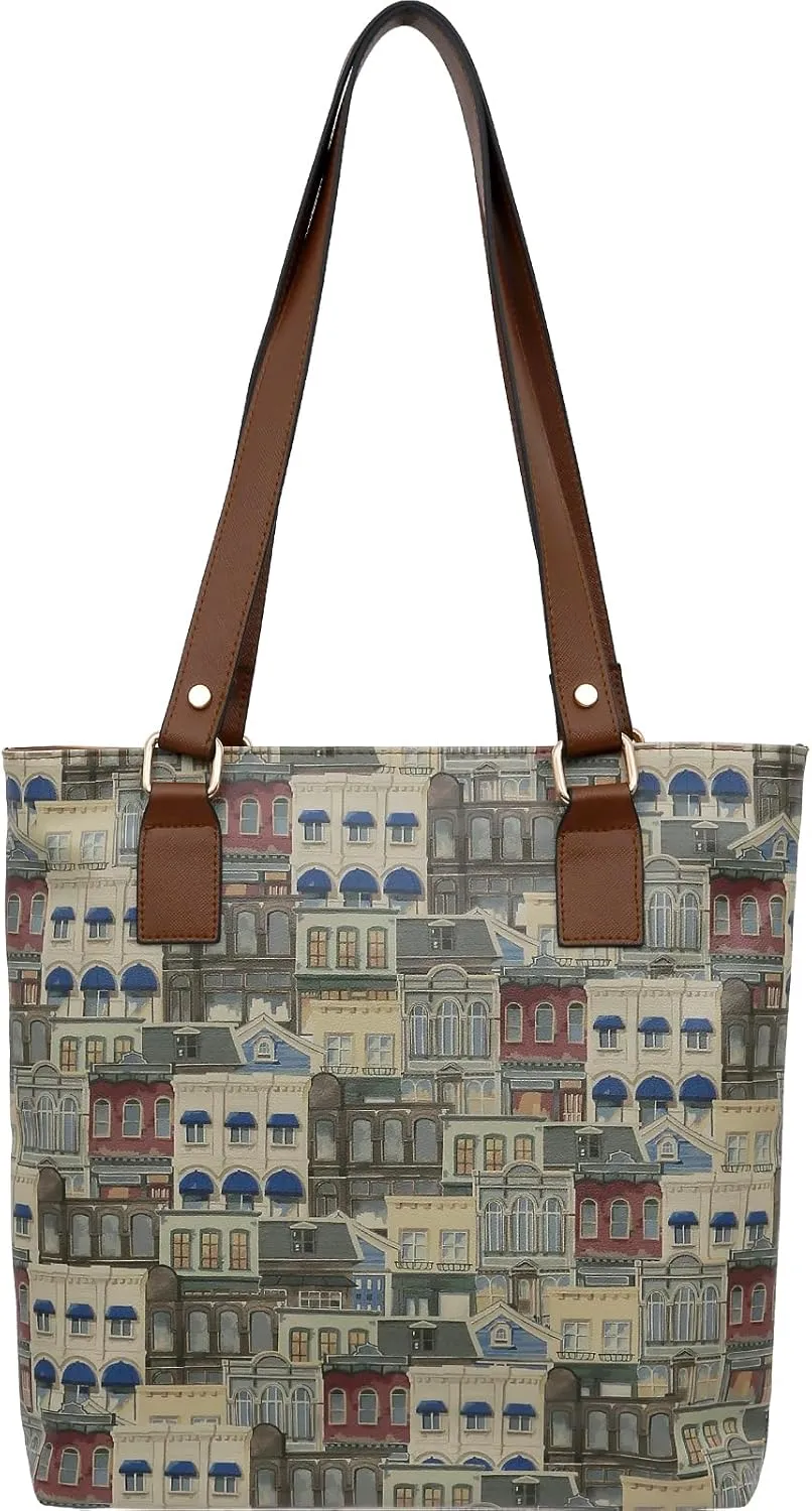 Multi Pocket Shoulder Bags for Women - Vegan Leather and Unique Design Handmade Womens Bags