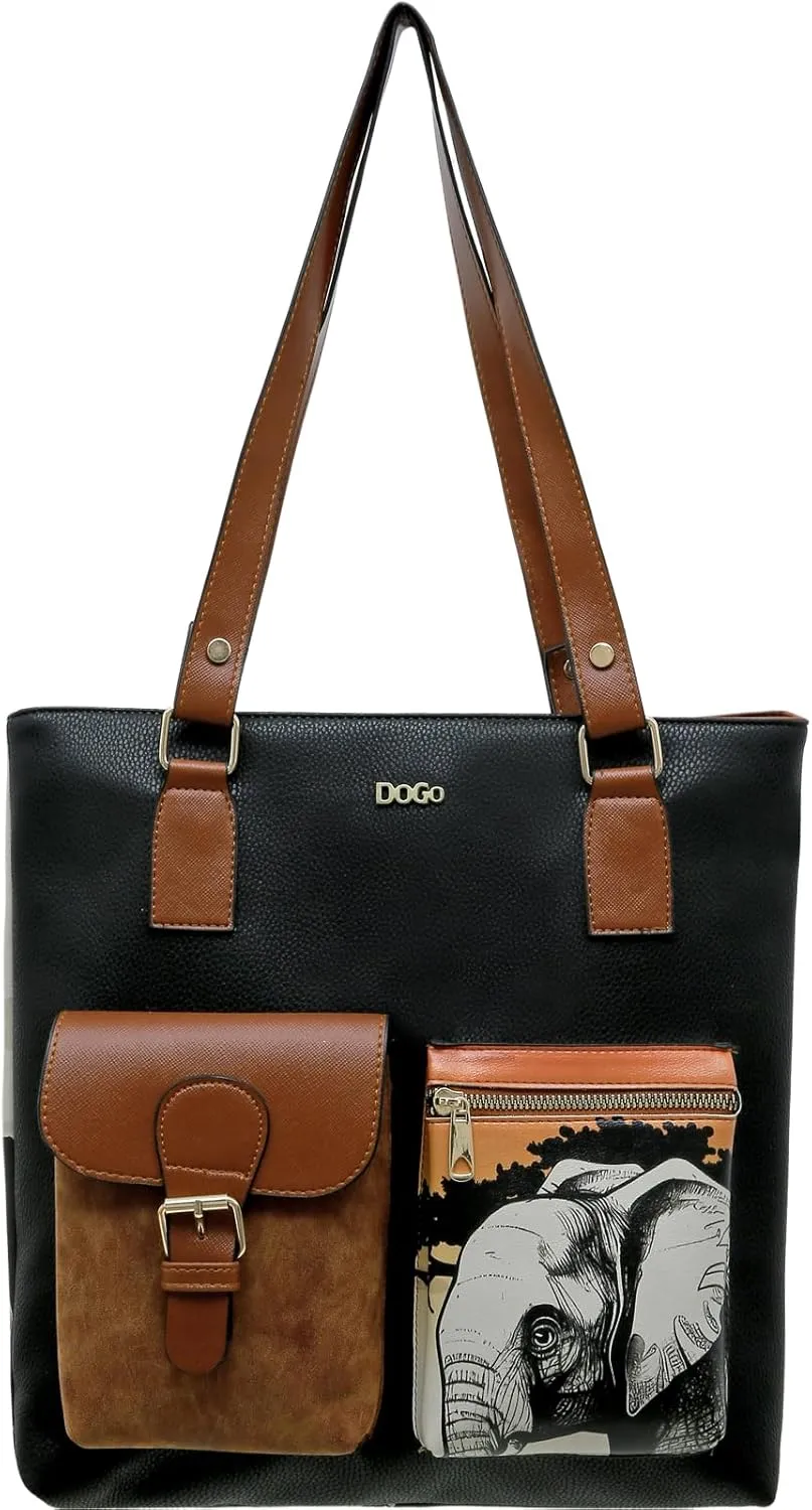 Multi Pocket Shoulder Bags for Women - Vegan Leather and Unique Design Handmade Womens Bags