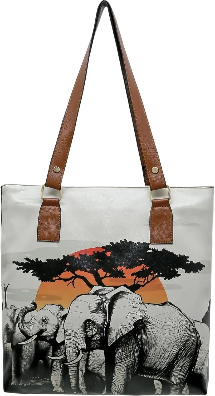 Multi Pocket Shoulder Bags for Women - Vegan Leather and Unique Design Handmade Womens Bags