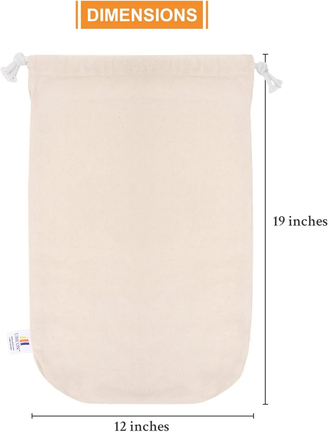 Multi Use Flat Bottom Convas Bags with Versatile Draw Strings; For Organizing and Storing Jewelry, Coins, and Small Items; Ideal for Travel, Crafts, Party Favorsl (12" x 19")