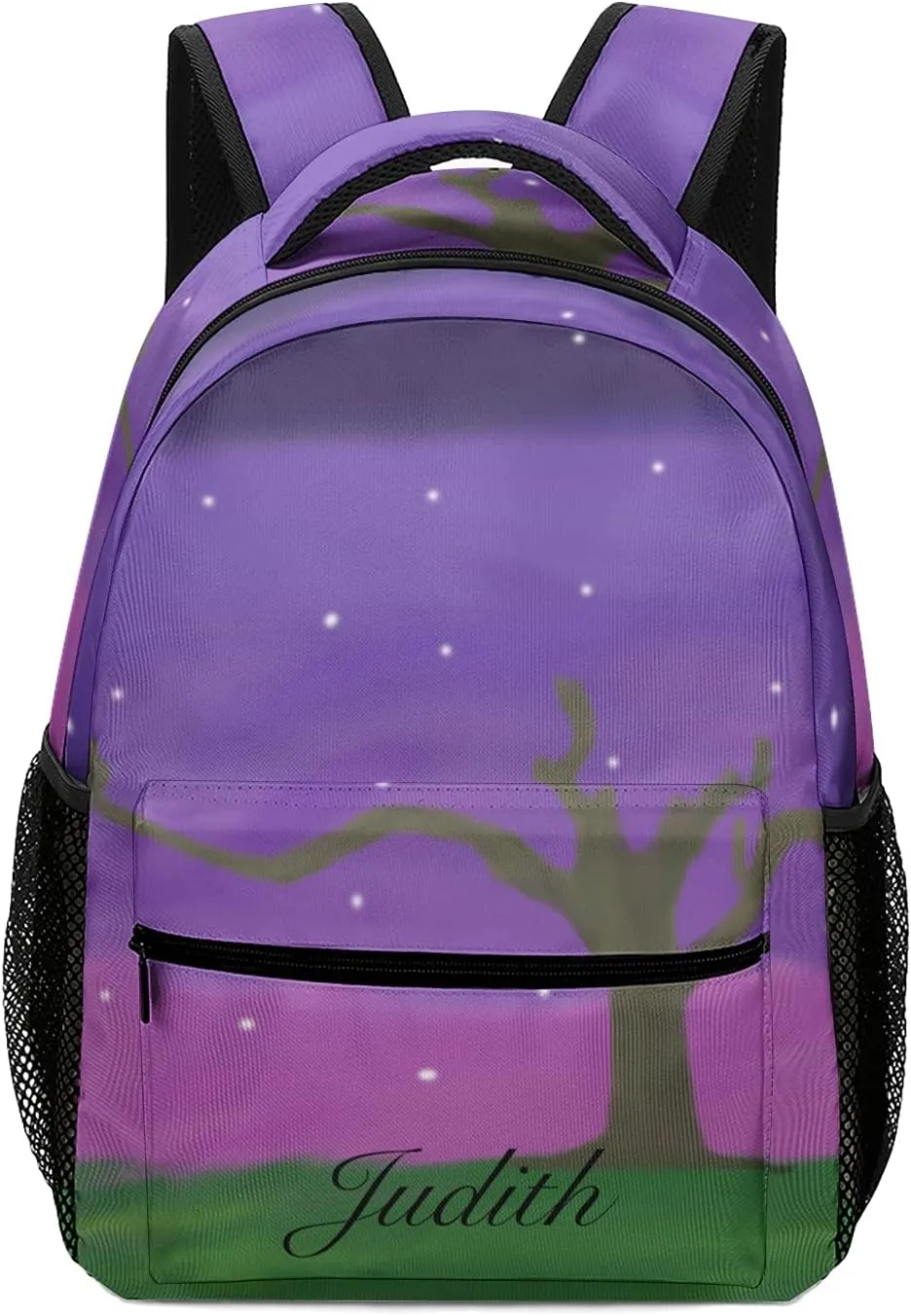 Night Sky Custom Kids Backpack, Personalized Student School Bags for Boys & Girls, Bookbags with Adjustable Strapfor Travel