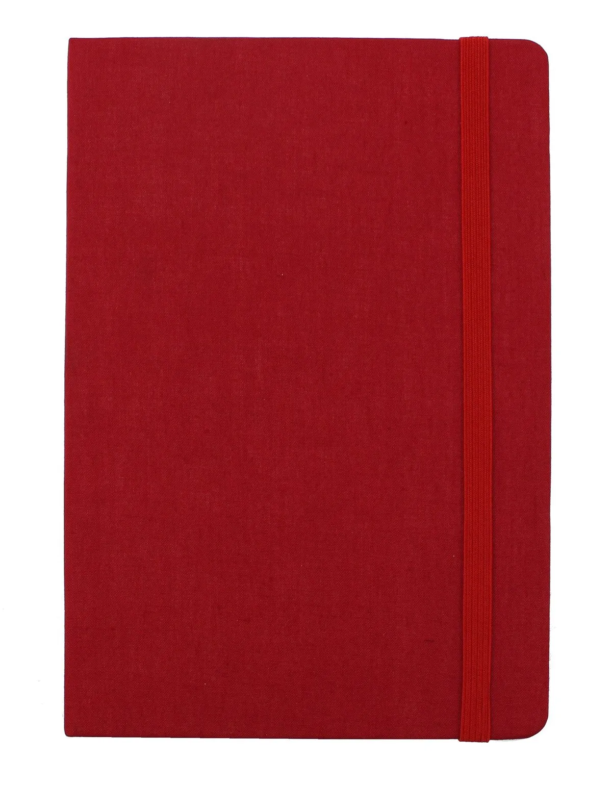Notebook With Cloth Cover And Elastic Band Closure