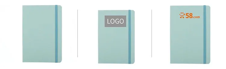 Notebook With Cloth Cover And Elastic Band Closure