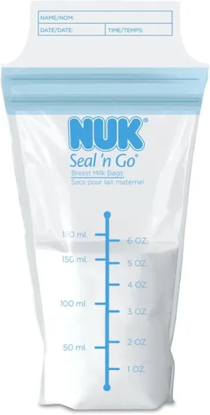 NUK Seal N Go Breast Milk Bags, 200 Count
